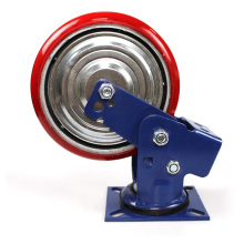 8 inch heavy duty swivel spring loaded casters